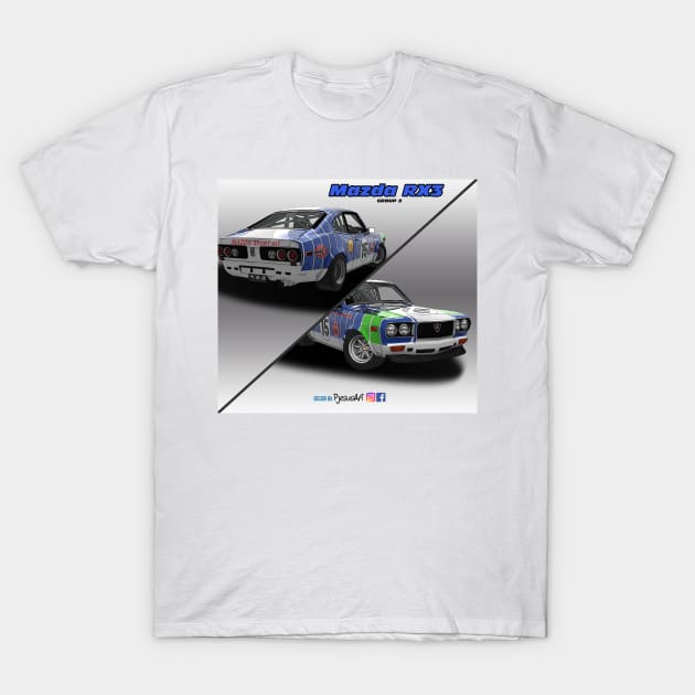 Mazda RX3 Group 2 T-Shirt by PjesusArt